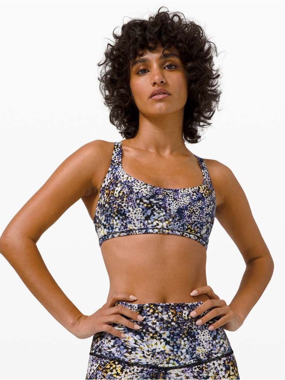 Lululemon Free To Be Bra Wild *Light, A/B Cup Floral Metropolis Multi Size 6